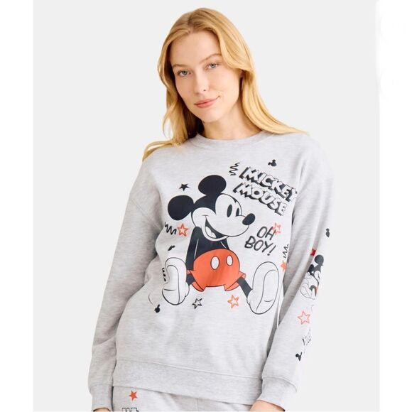 Disney Mickey Mouse Scribbles Graphic Sweatshirt Size XXS - Picture 6 of 8